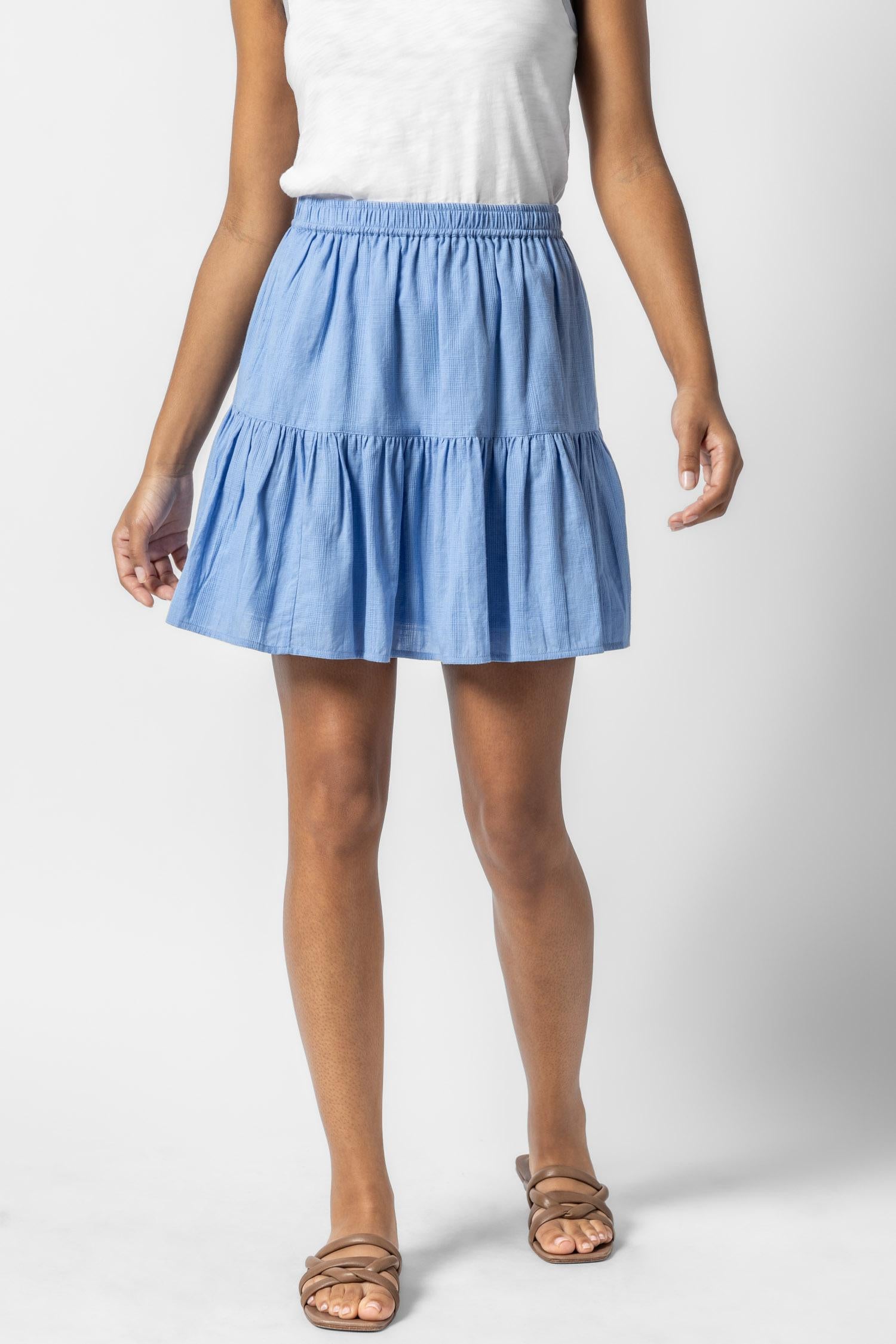 Lilla P Tiered Short Skirt