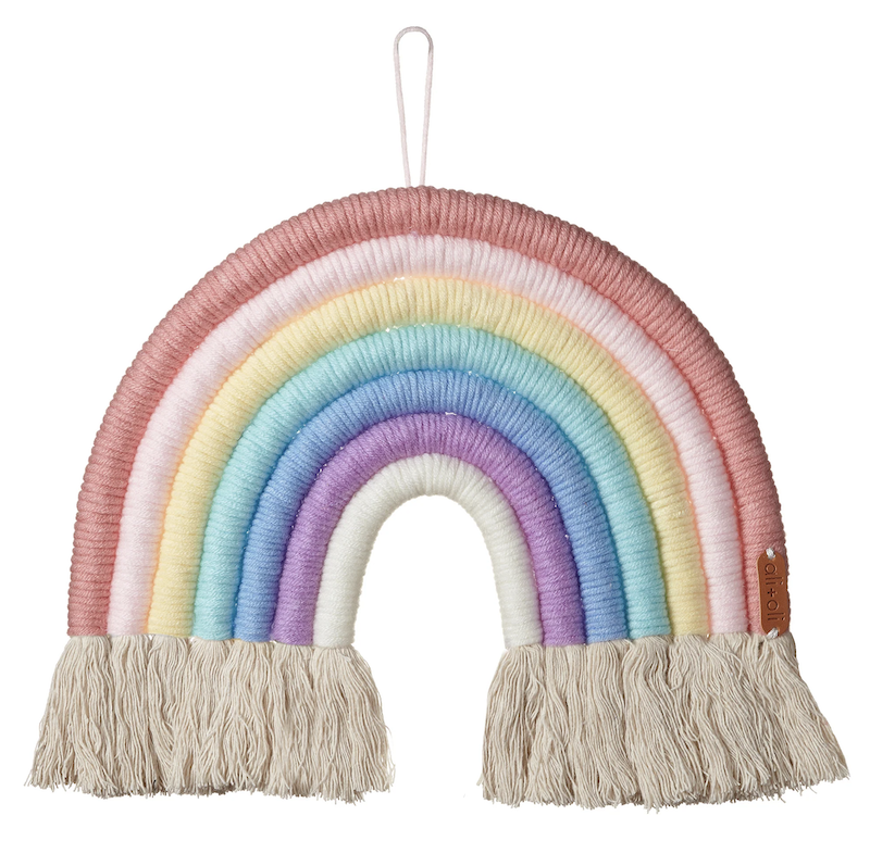Ali + Oli Rainbow Macrame Nursery Décor