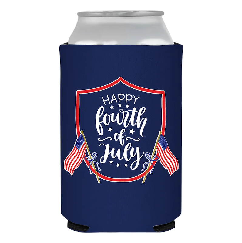 Sip Sip Hooray Happy Fourth Coozie