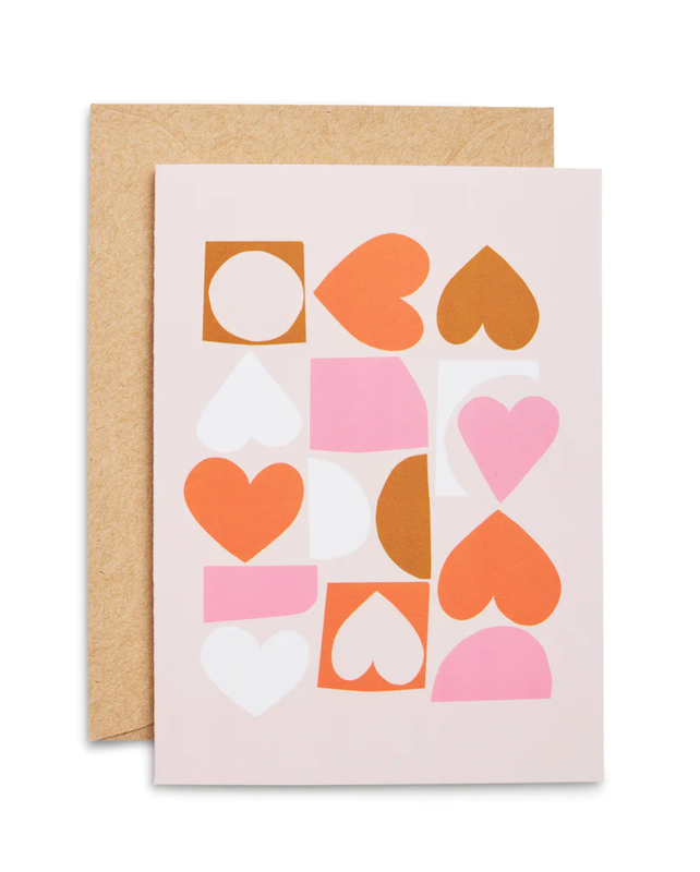 Ampersand Hearts Greeting Card