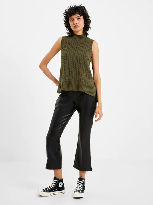 French Connection Cable Sleeveless Jumper