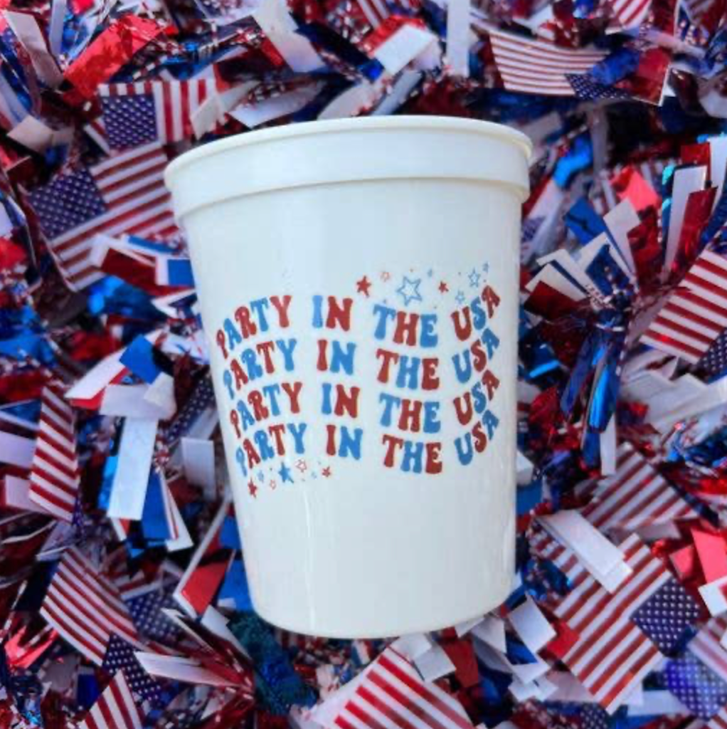 Sip Sip Hooray Party in the USA Stadium Cups