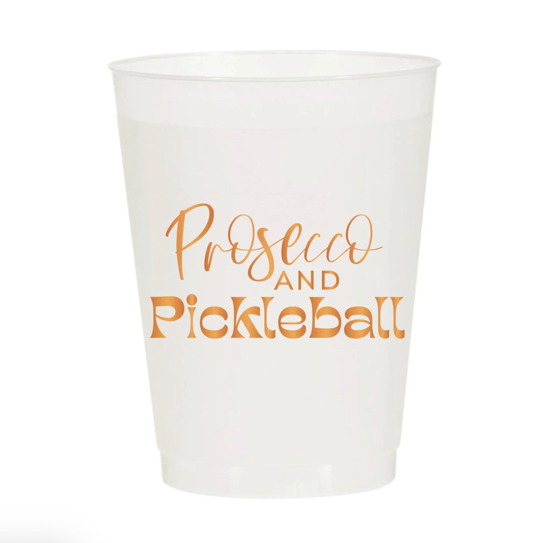 Sip Sip Hooray Prosecco & Pickleball Frosted Cups