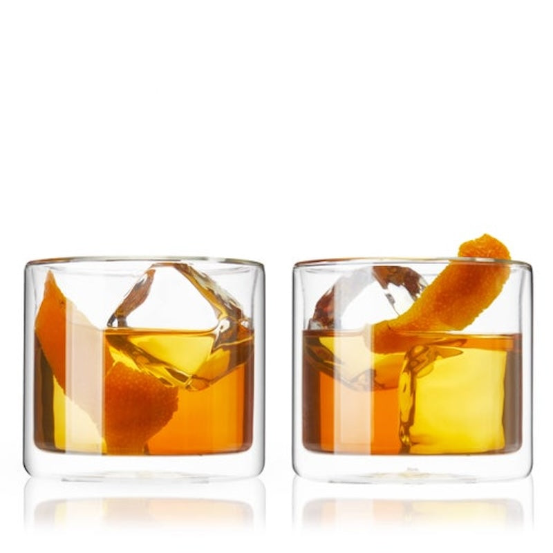 TRUE Double Walled Old-Fashioned Glass Set of 2