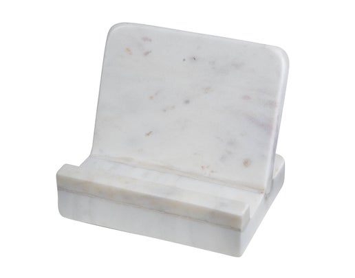 White Marble Cookbook Stand